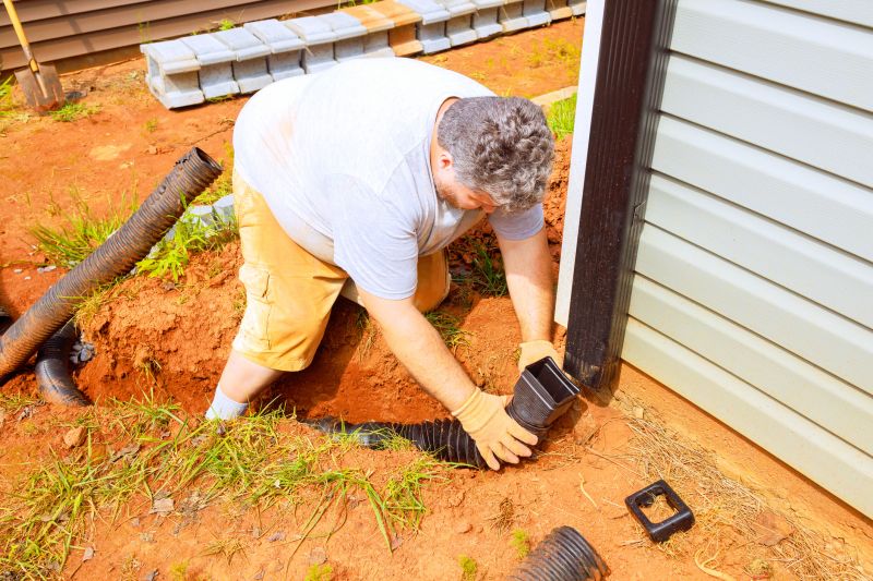 Downspout Trenching
