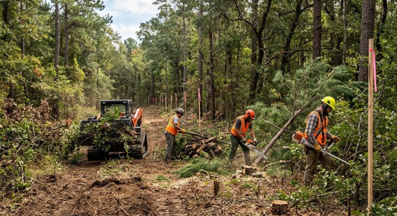 Lakefront Property Clearing in Katy, TX