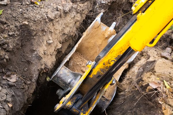 Downspout Trenching